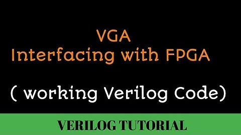 VGA Interfacing with FPGA || explanation with working Verilog code