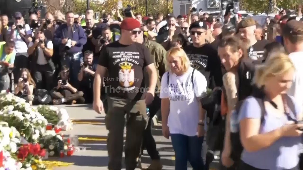 Serbia marks anniversary of deadly train station disaster with large rally - AP explains