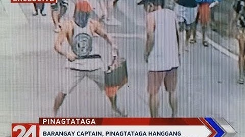 24 Oras: Barangay captain, pinagtataga hanggang mapatay ng nag-amok niyang inaanak sa kasal