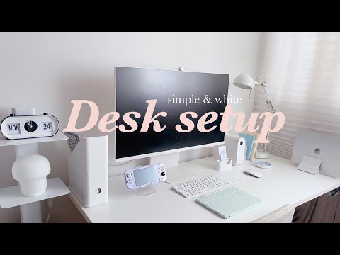   Sub Desk Setup With Samsung M8 더 좋아진 2023 삼성 스마트 모니터 M8 언박싱 리뷰 작년 M8과 비교 화이트 데스크테리어