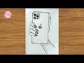 How to draw iphone 15 pro max step by step  drawing apple iphone 15 pro max