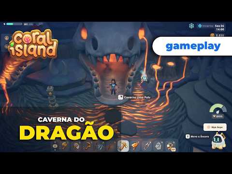 CAVERNA DO DRAGÃO no OCEANO | CORAL ISLAND em PT-BR #105