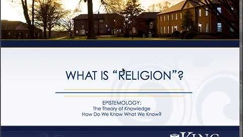 Introduction to the Study of Religion Screencast