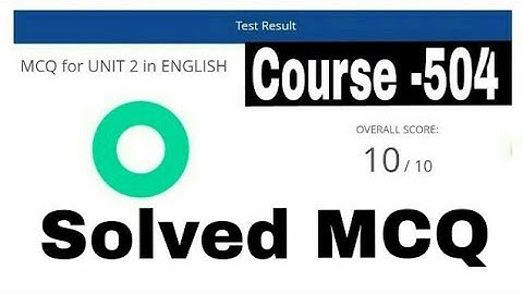 NIOS -D.EL.ED, SOLVED SWAYAM MCQ,| COURSE-504|Unit-2 IN English|