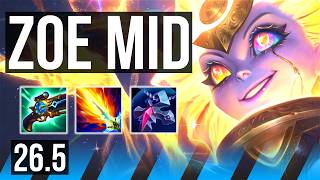 ZOE vs LEBLANC (MID) | KR Grandmaster | 26.5