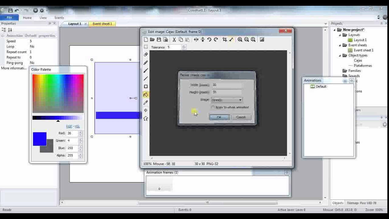 Uso de Fisicas en Construct 2