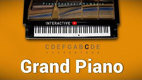 YouTube Grand Piano - Play it on YouTube with your number keys