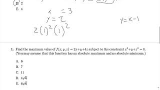 Lagrange Multipliers