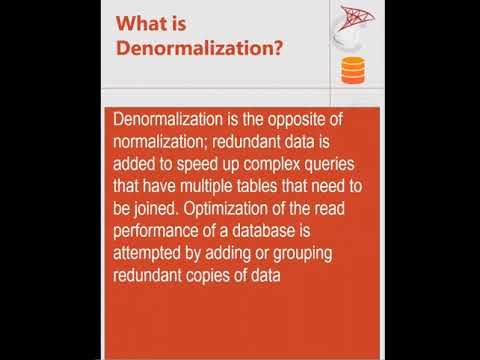What is Denormalization-MS SQL Server Interview ask question