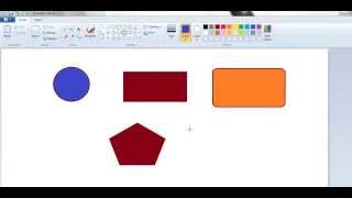 how to fill colours in different shapes in Ms Paint screenshot 3