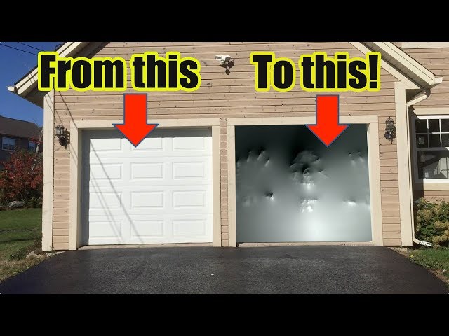 How To Make an Awesome Halloween Garage Door Illusion with ...