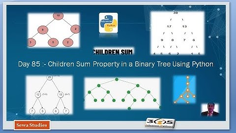 Day 85   Children Sum Property in a Binary Tree Using Python