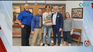 Grove Senior Surprised With Acceptance Visit By OU Dean Of Journalism