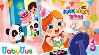 Pesta Ulang Tahun Panda Kecil | Babybus Game| Anakulakilaki screenshot 2