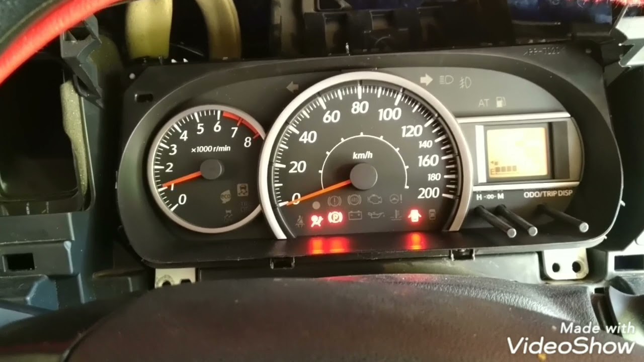 Modif speedo meter sigra tipe D dengan speedo meter punya calya
