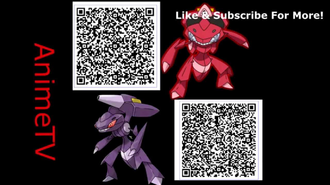 Qr Code Genesect Normal Shiny Pokemon X Y Oras Youtube