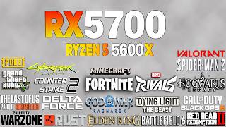 RX 5700 + Ryzen 5 5600x - Test in 21 Games