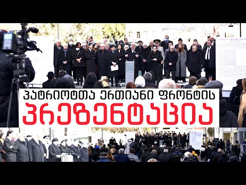 საქართველოს პატრიოტთა ერთიანი ფრონტის პრეზენტაცია | 20.01.2022