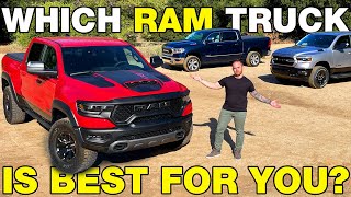 Ram 1500 Truck Comparison | Which Ram truck is best for you? | Price, MPG, Towing, Interior & More