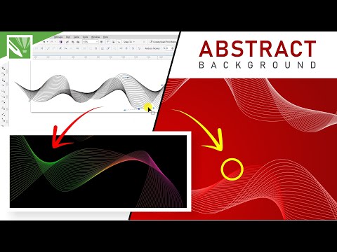 [PEMULA] Cara MUDAH Desain BACKGROUND Gelombang ABSTRAK (Abstract Background Tutorial) CorelDRAW X7