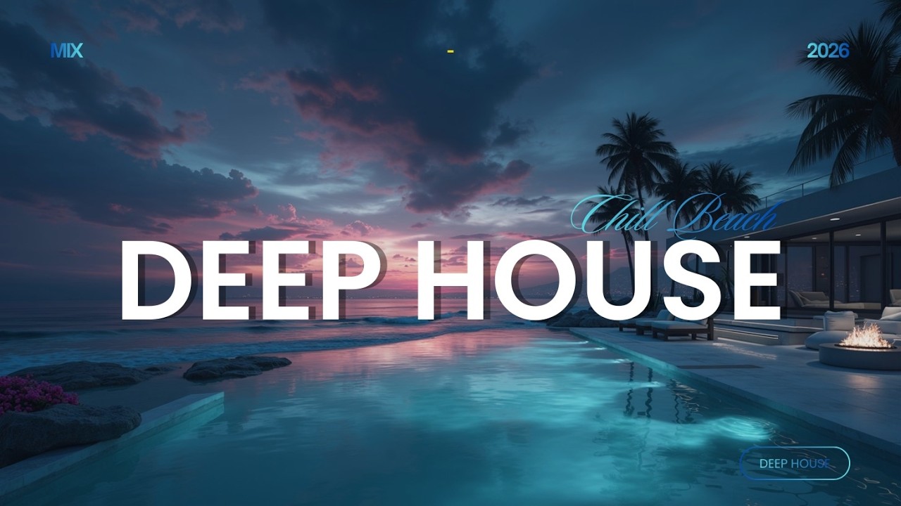 Роскошные вибрации Deep House 🌴 Sunset Beach House Mix | Chill Melodic House Music