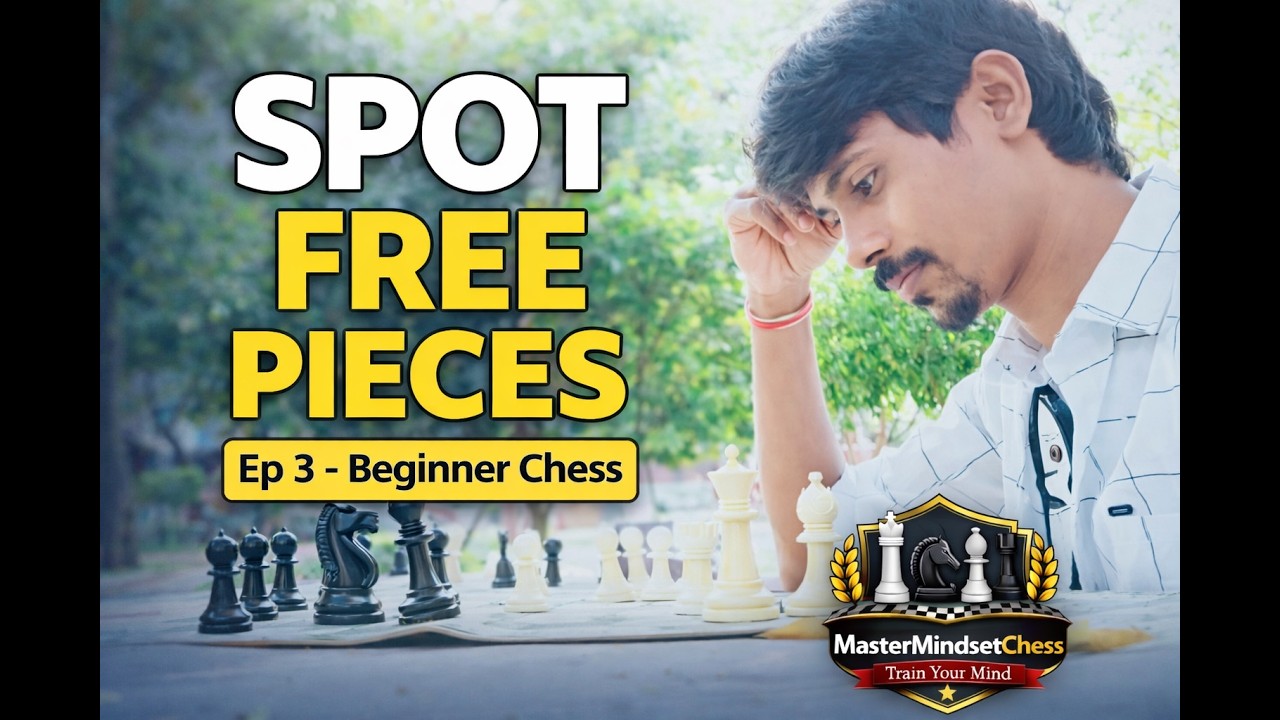 Beginner Chess | Spot Free Pieces & Simple Trades | Ep 3♟♟