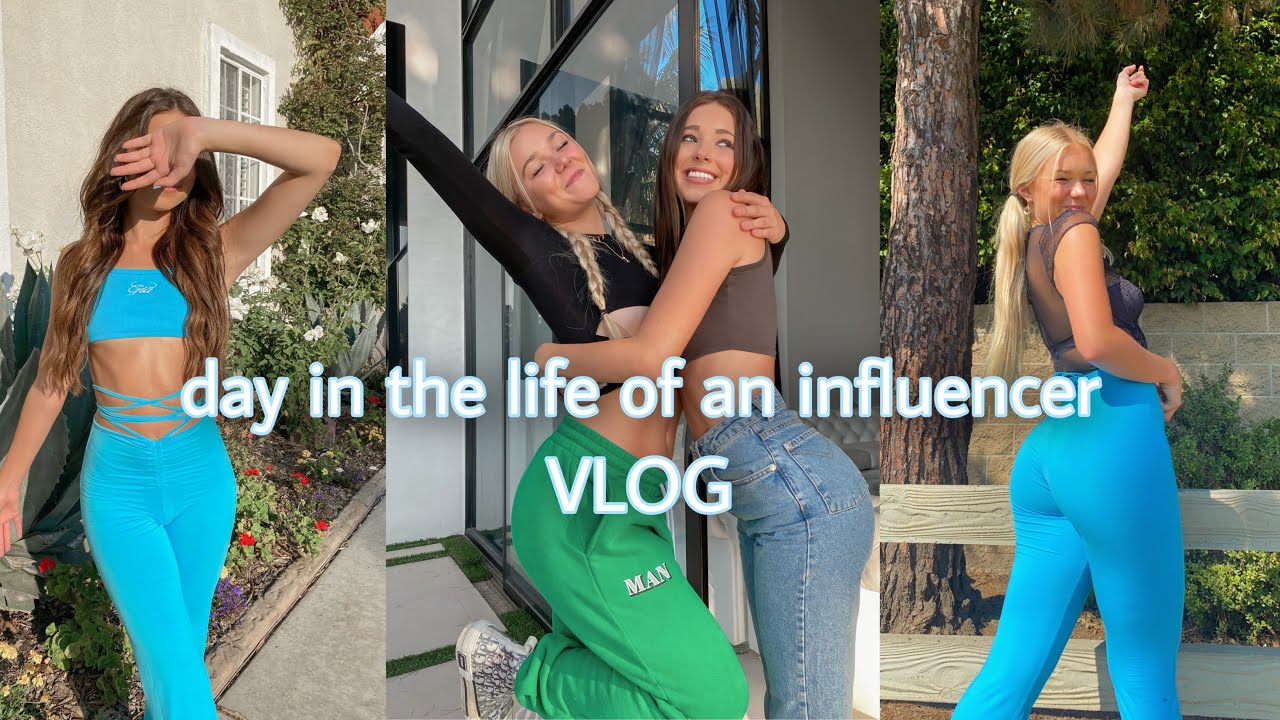 DAY IN THE LIFE OF AN INFLUENCER VLOG filming + instagram content