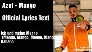 Azet - Mango [Text](Official Lyrics Text)