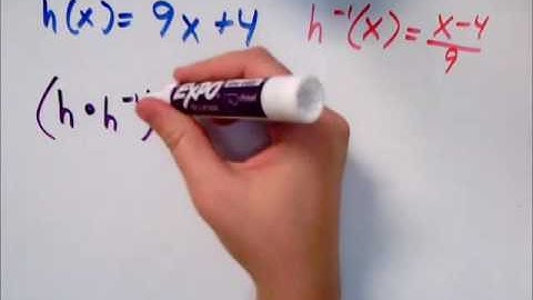 Inverse functions, Linear, discrete