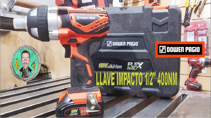 Llave De Impacto A Bateria 20v Inalámbrico 450nm + Tubos