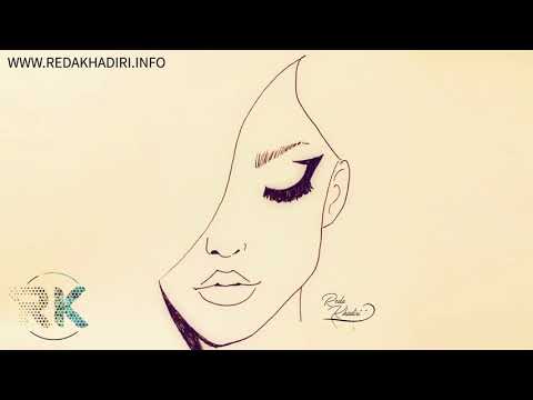 Video16 Comment Dessiner Le Visage Dune Fille Style Silhouette Moins D 2 Minute