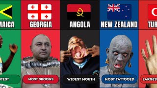 Human World Records From Different Countries
