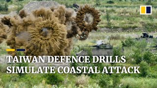 Subscribe to our channel for free here: https://sc.mp/subscribe-
taiwan’s military conducted live-fire exercises on july 16, 2020,
simulating ...