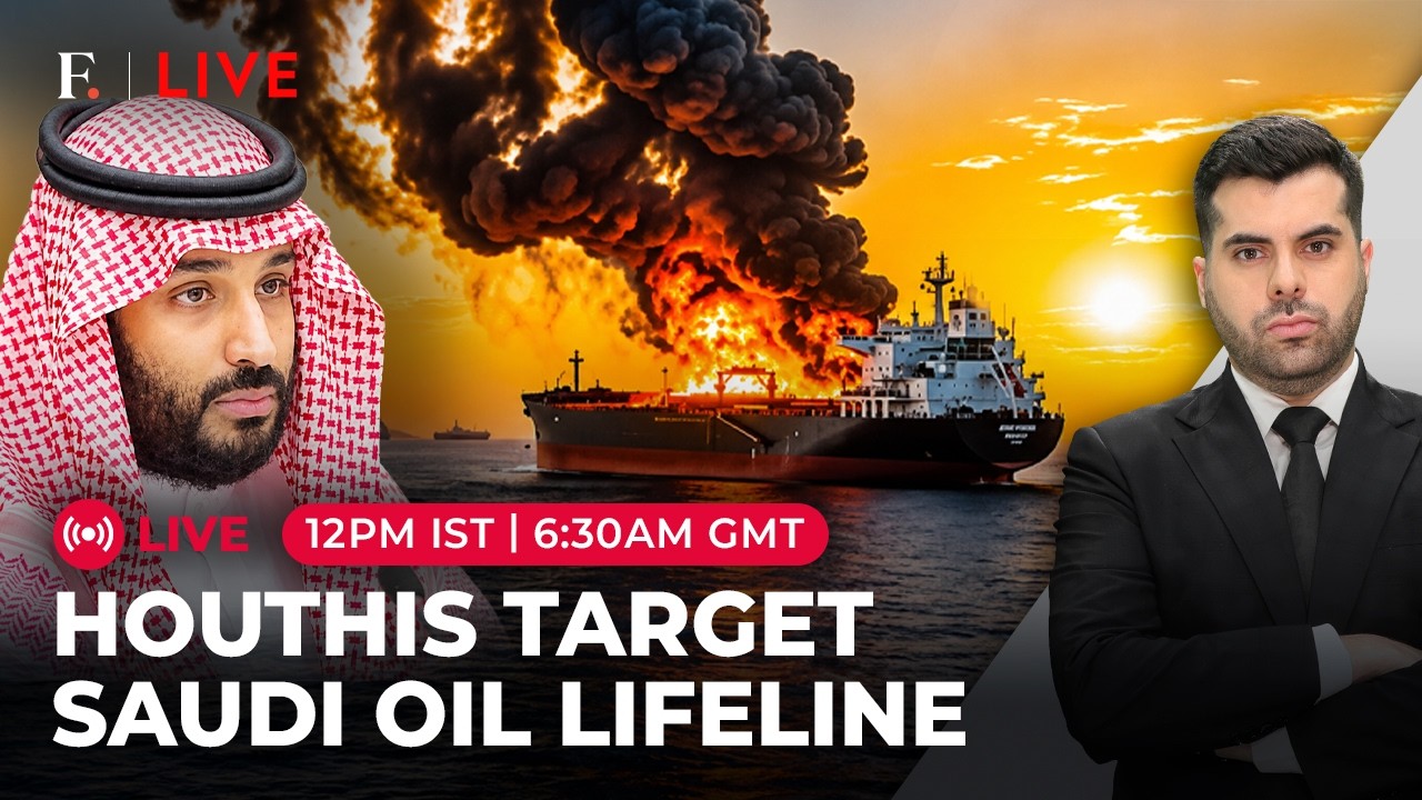 LIVE: Saudi Oil Vessels Come Under Houthi 'Fire' As Red Sea Tensions Rise | Firstpost thumbnail