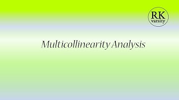 Multicollinearity Analysis using SPSS