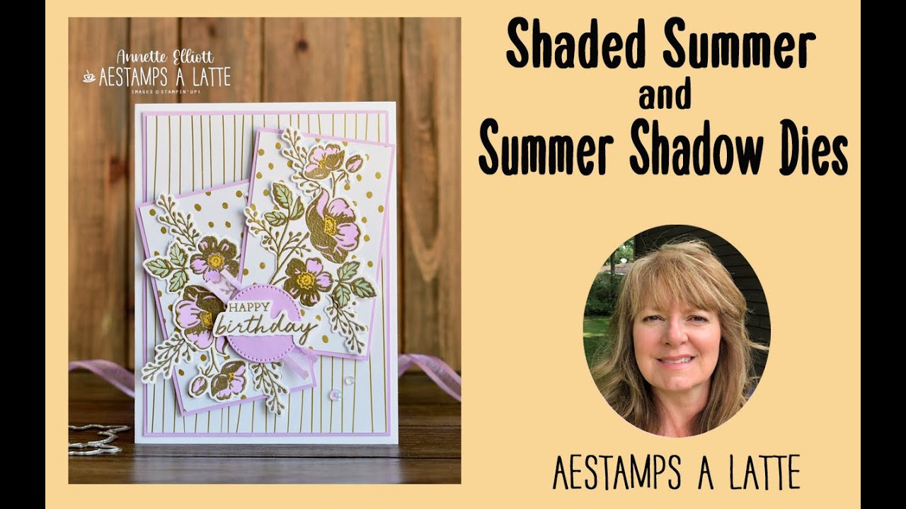 Shaded Summer Birthday card with SAB paper