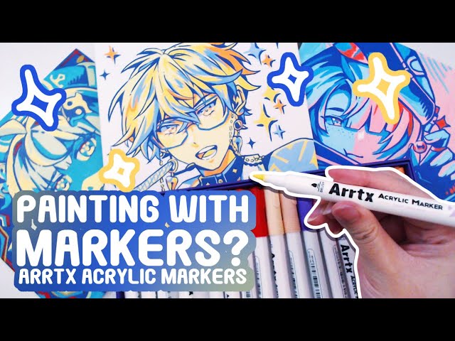 Let's use Arrtx Acrylic Markers to create a beautiful portrait