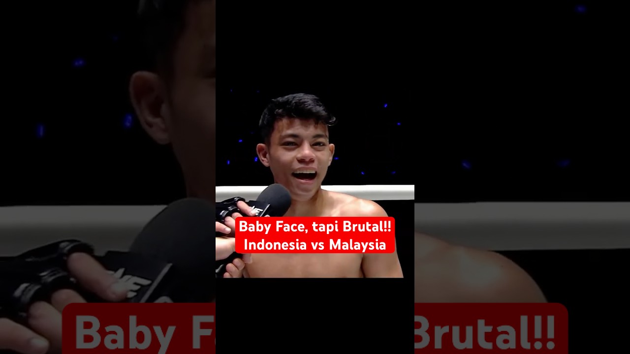 Ketika Fighter Baby Face Malaysia Mengalahkan Fighter Indonesia dengan Brutal! Masdor vs Redho Rocky