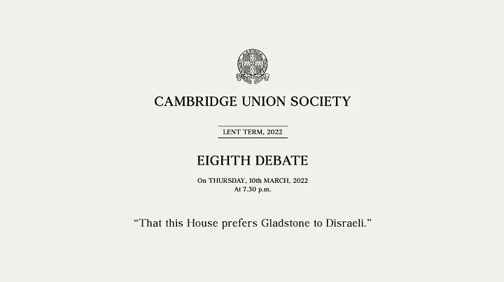 This House prefers Gladstone to Disraeli | Cambrid...