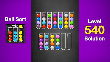 Ball Sort Puzzle Solution Level 540