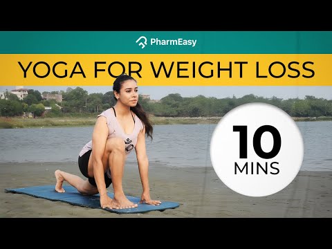10 Minutes Yoga For Weight Loss - Fat Burning Workouts At Home - Exercises For Weight Loss At Home - video from Medlife