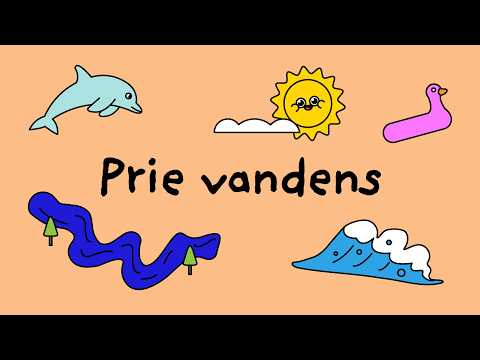 Prie vandens 🏖️🐬 Edukacinė dainelė | LRT VAIKAI