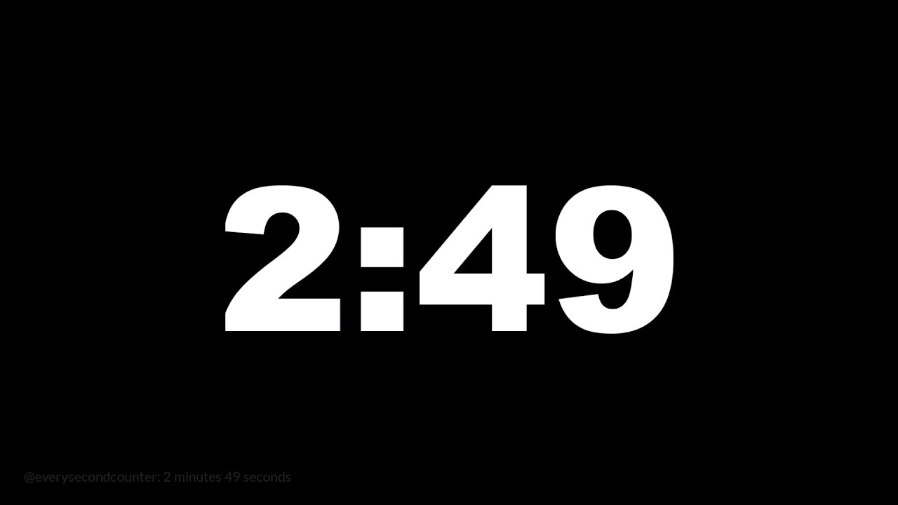 2 minutes 49 seconds [169 secs] clock timer countdown || Alarm Focus ...