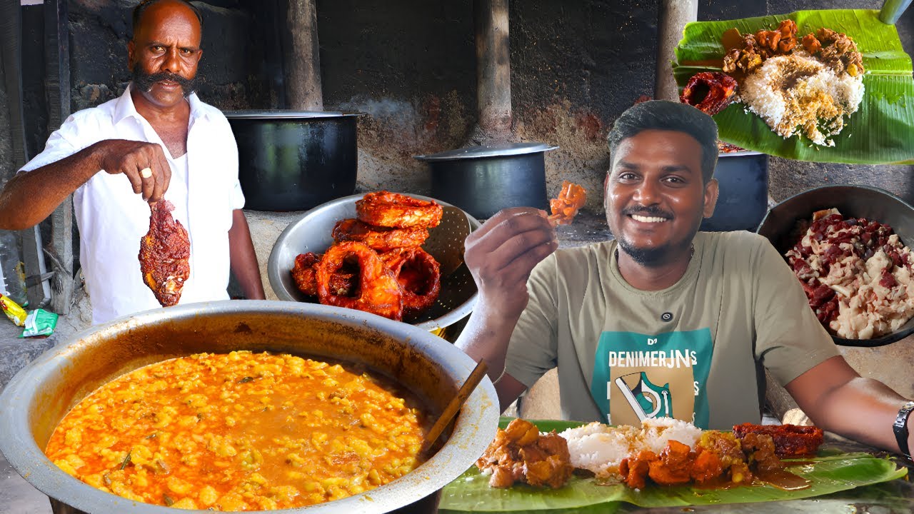 🔥தேவதானப்பட்டி மஞ்சளாறு அணை வைகை மெஸ் ஆட்டுக்கறி  குழம்பு சாப்பாடு  🤤