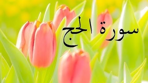 سورة الحج 22