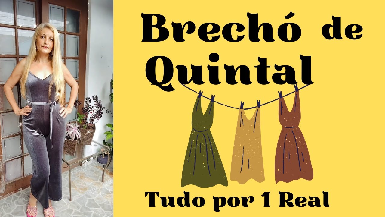 BRECHÓ DE QUINTAL E TUDO POR 1 REAL ACREDITA? 😍♻️💥