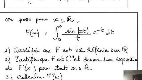 2021 - intégrale impropre à paramètre-ex1