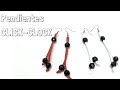 Pendientes Click Clock con Ante