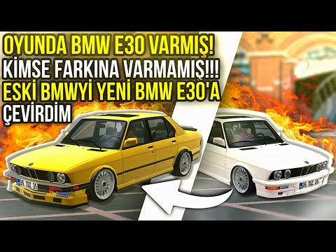 ESKİ BMW'Yİ YENİ BMW E30'A ÇEVİRDİM! *Efsane Modifiye*| Car Parking Multiplayer