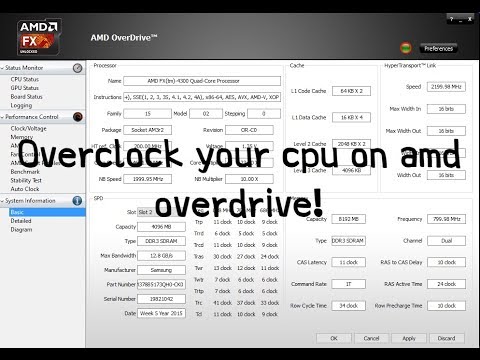 How to overclock your cpu on amd overdrive (2020)